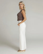 Goodmorning Universe - Viola wide leg jeans - White