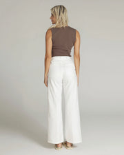Goodmorning Universe - Viola wide leg jeans - White