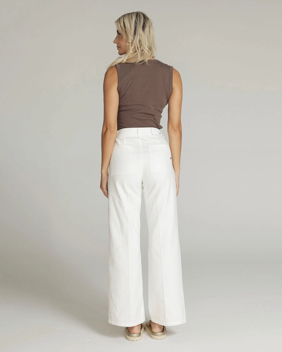 Goodmorning Universe - Viola wide leg jeans - White