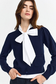 Rich & Royal - T-shirt w. Bow - White