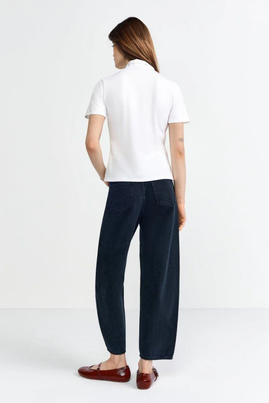 Rich & Royal - T-shirt w. Bow - White
