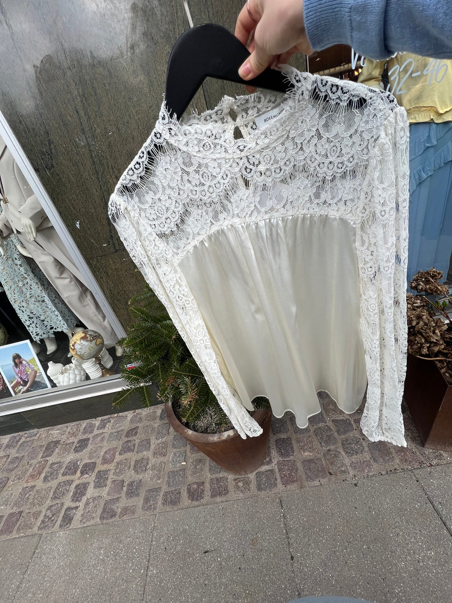 Rosemunde - Jade silk LS blouse - Ivory