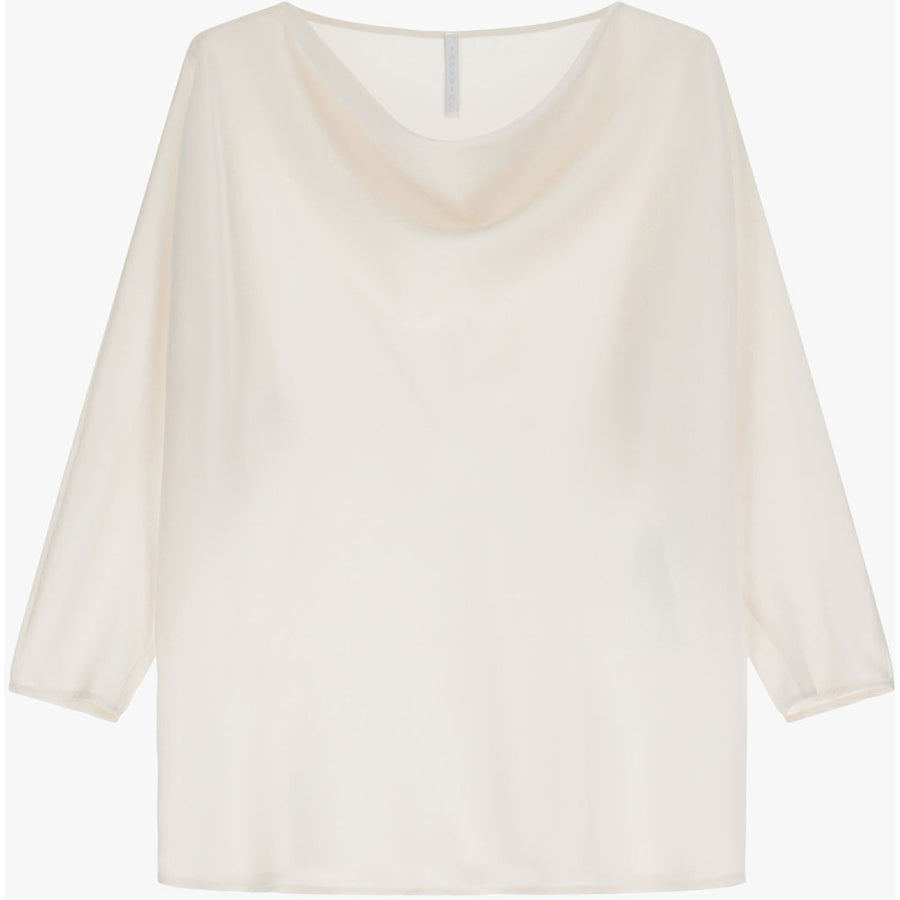 Imperial - Vandfalds bluse - Champagne
