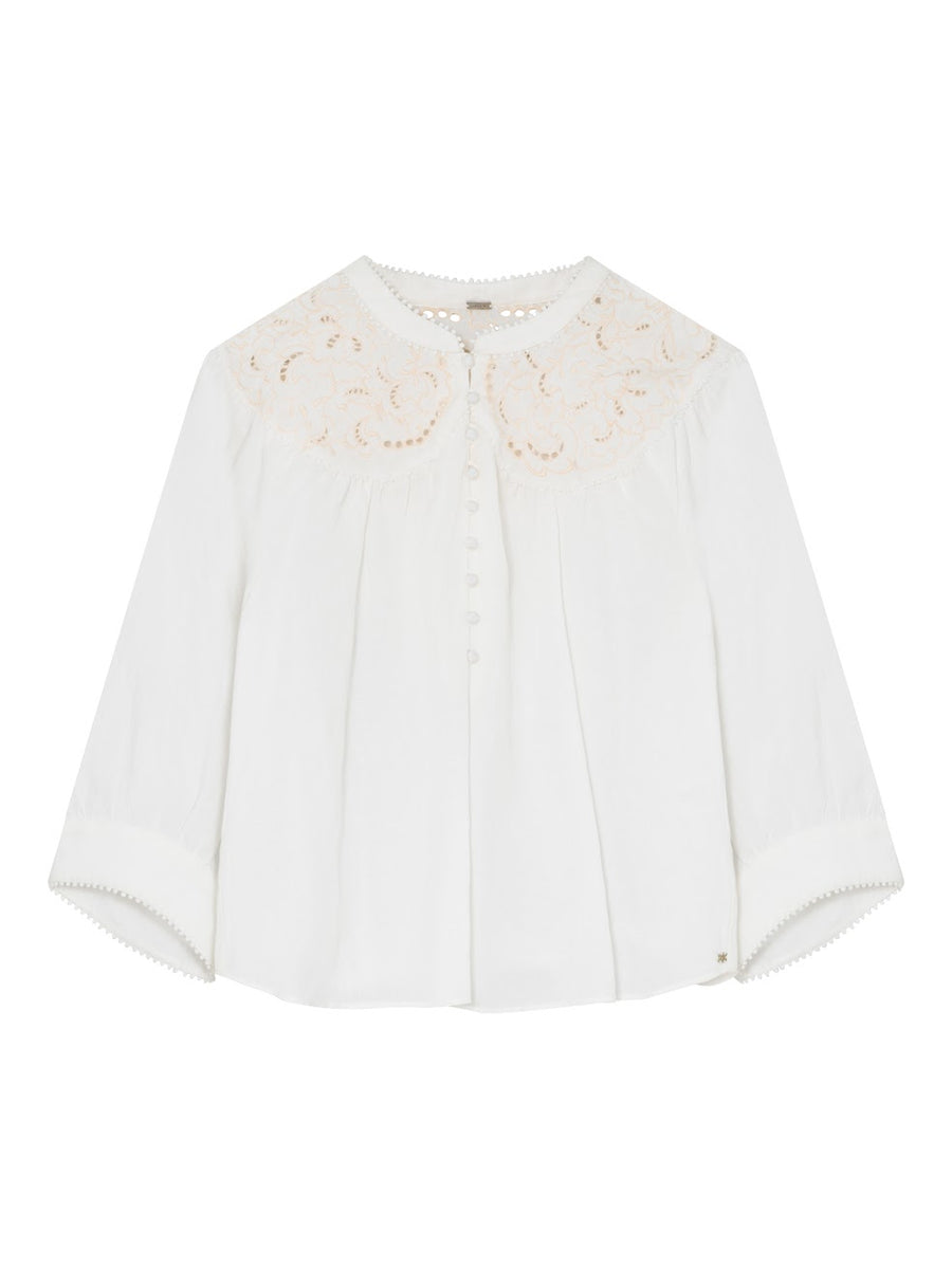 Gustav - Annsofie blouse - White/beige