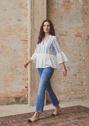 Isay - Mina Blouse - Bluse Flower Vine