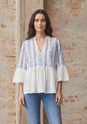 Isay - Mina Blouse - Bluse Flower Vine