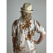 Gaspar - Tunø print dress - White