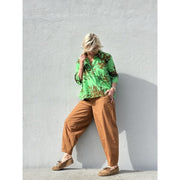 Gaspar - Porto print blouse - Green