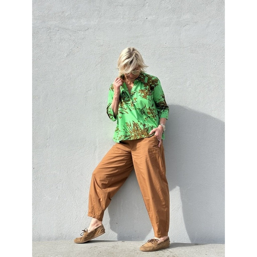 Gaspar - Porto print blouse - Green
