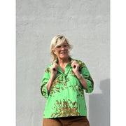 Gaspar - Porto print blouse - Green
