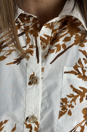 Gaspar - Porto print blouse - White