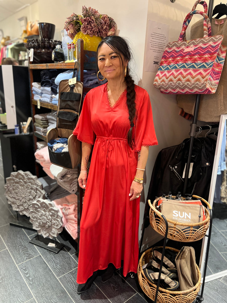 Isay - Melba Long Dress - Rasberry