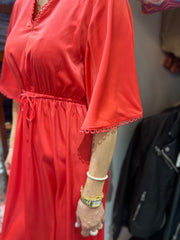 Isay - Melba Long Dress - Rasberry