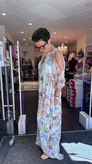 Zetadea dress - cut shoulders - Flower