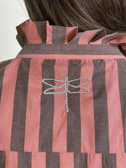 Gaspar - Himalaya stripe shirt - Coral