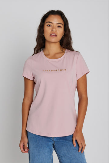 PBO - Philosopher T-shirt - Dusty rose