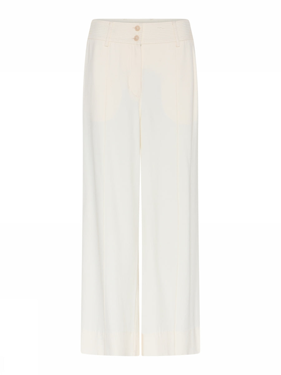 Gustav - Mynte  Wide leg - off white