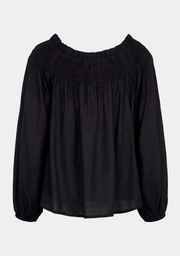 Isay - Ane stretch blouse - Black