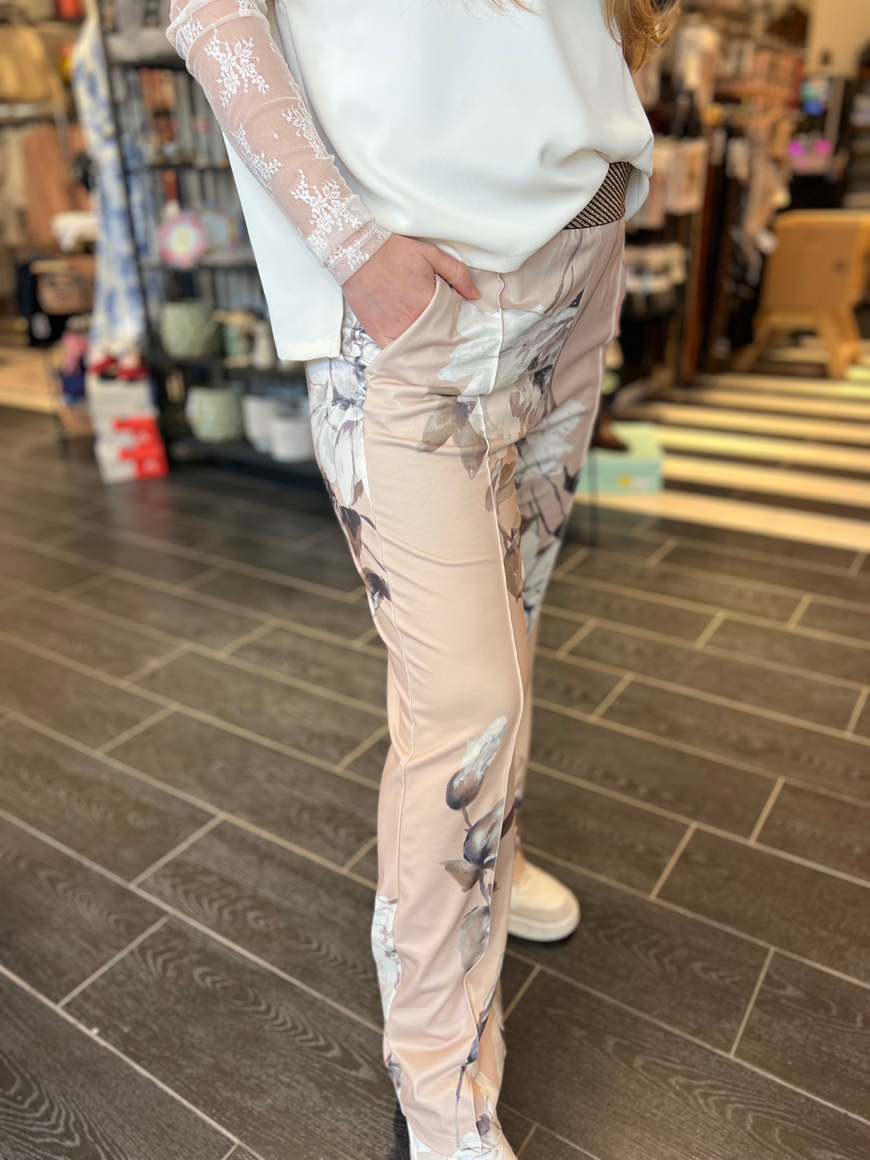 Gustav - Marisa jersey pant - Flower beige