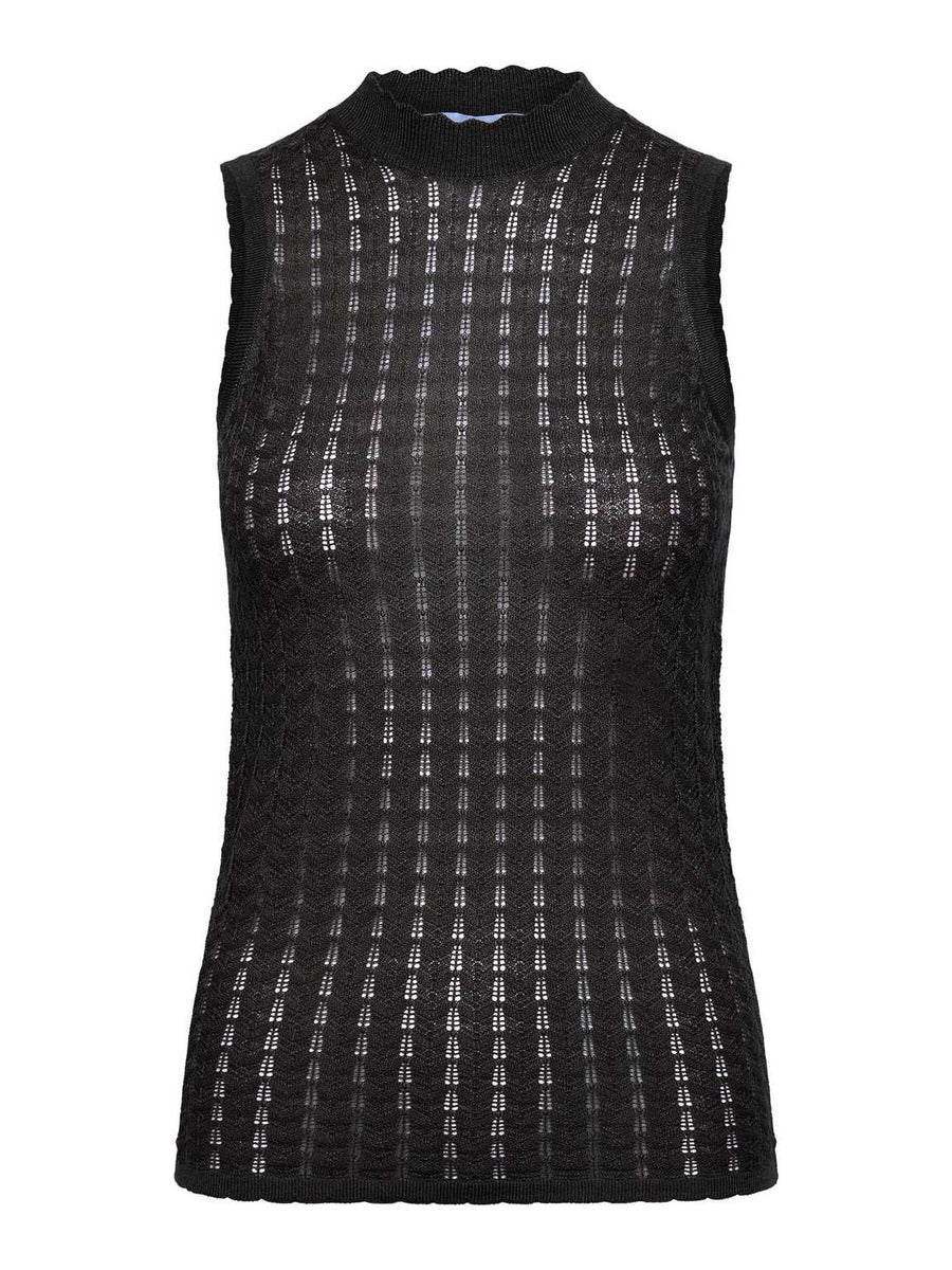 Rosemunde - Samira silk knit top - black