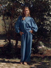 Rosemunde - Dallas LS shirt - Medium denim blue