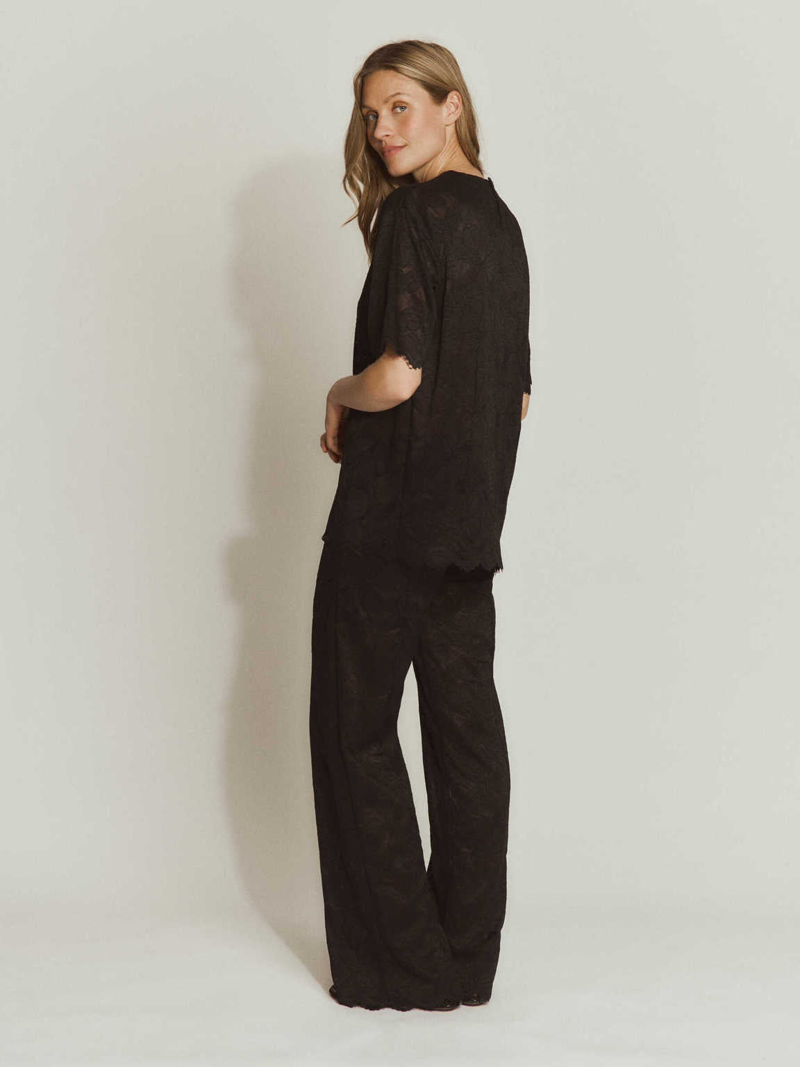 Rosemunde - Fiona MW lace pants - Black