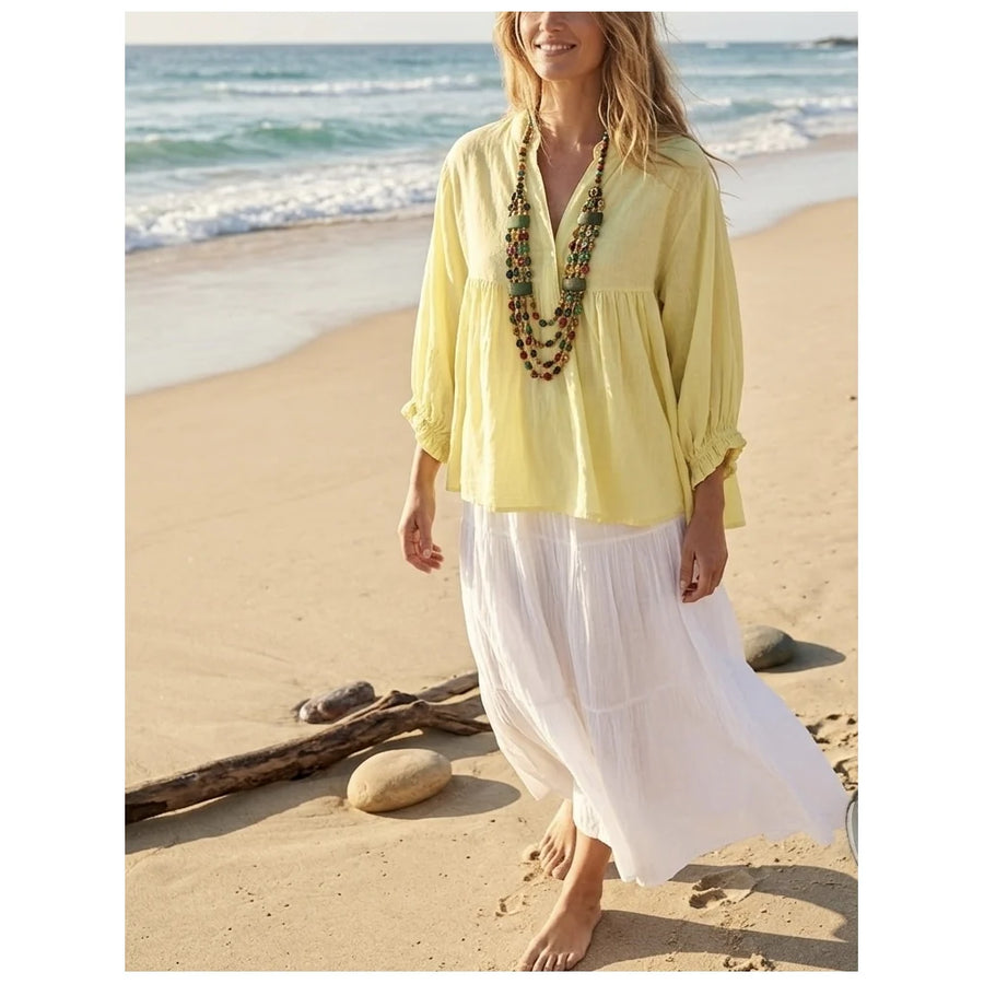 Qnuz - Volumineuse Skirt - yellow