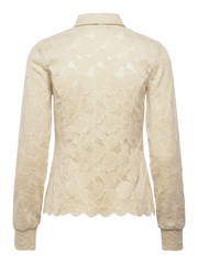 Rosemunde - Fiona LS lace shirt - Beige