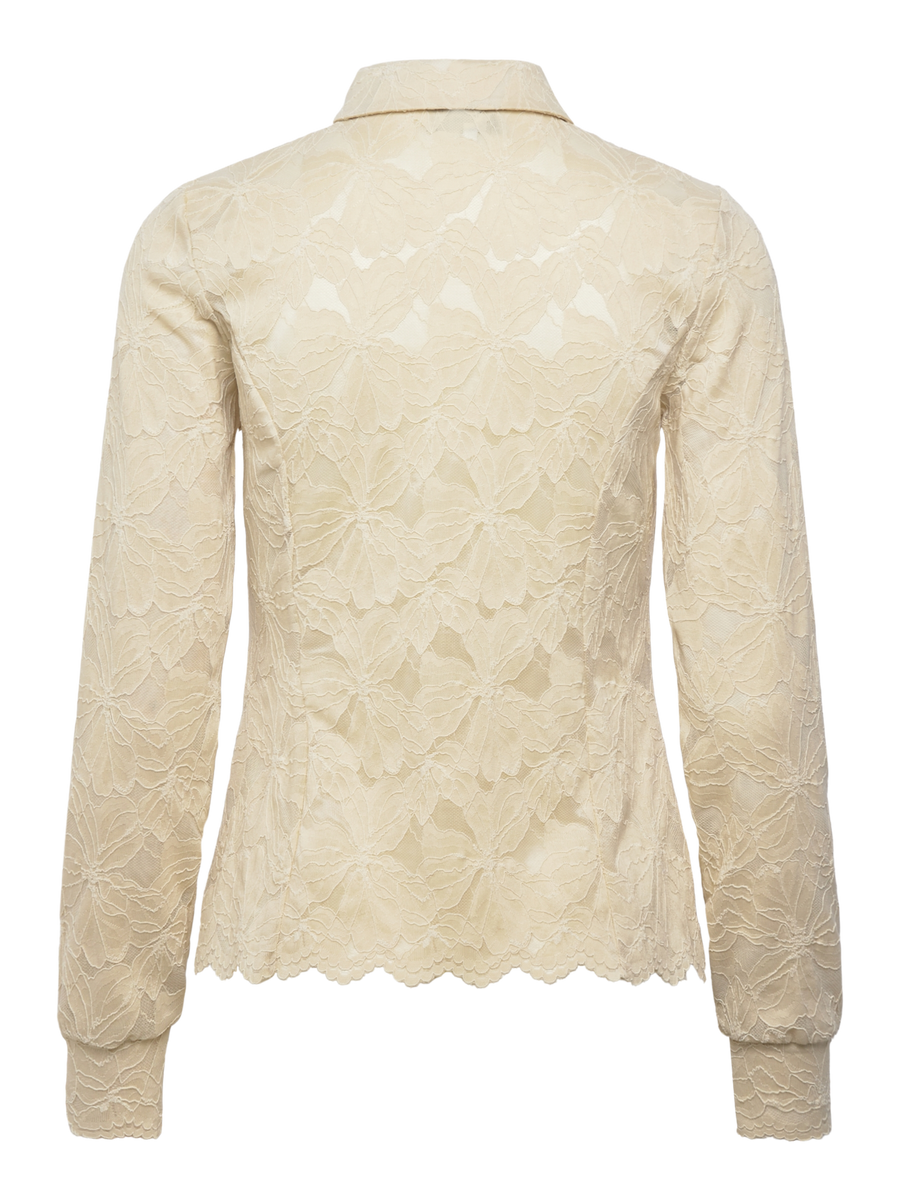 Rosemunde - Fiona LS lace shirt - Beige