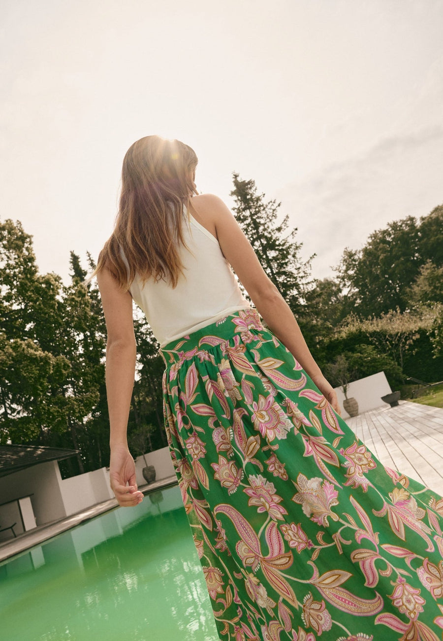 Dea Kudibal - Edda skirt - Paisley green