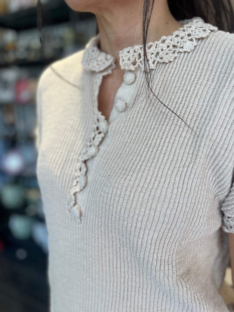 Gustav - Coya knit cardi - Sand