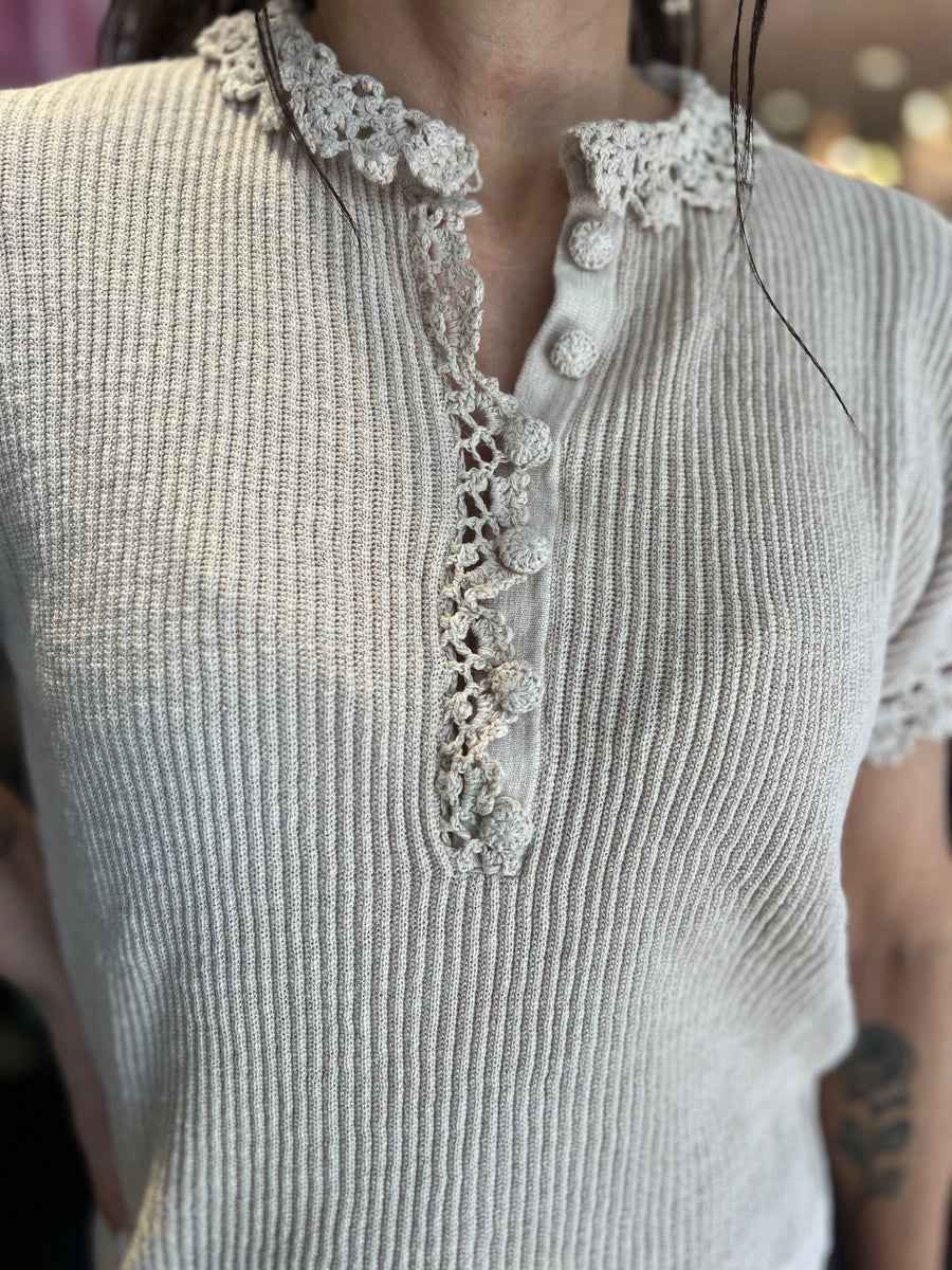 Gustav - Coya knit cardi - Sand