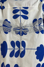 Gaspar - Tunø print bluse - blå