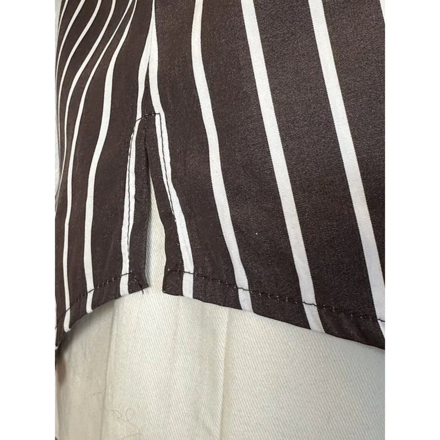 Gaspar - Tunø stripe bluse - Brown