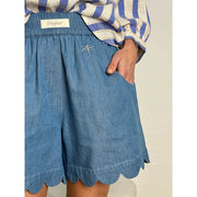 Gaspar - Honolulu denim shorts - Light blue