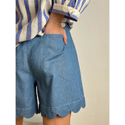 Gaspar - Honolulu denim shorts - Light blue