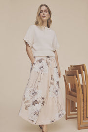 Gustav - Mabell skirt - Multi beige