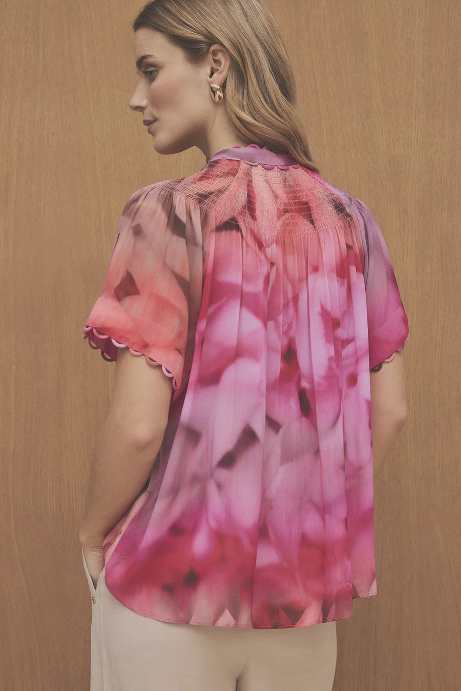 Gustav - Amber chiffon bluse - Pink