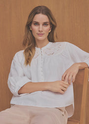 Gustav - Annsofie blouse - White/beige