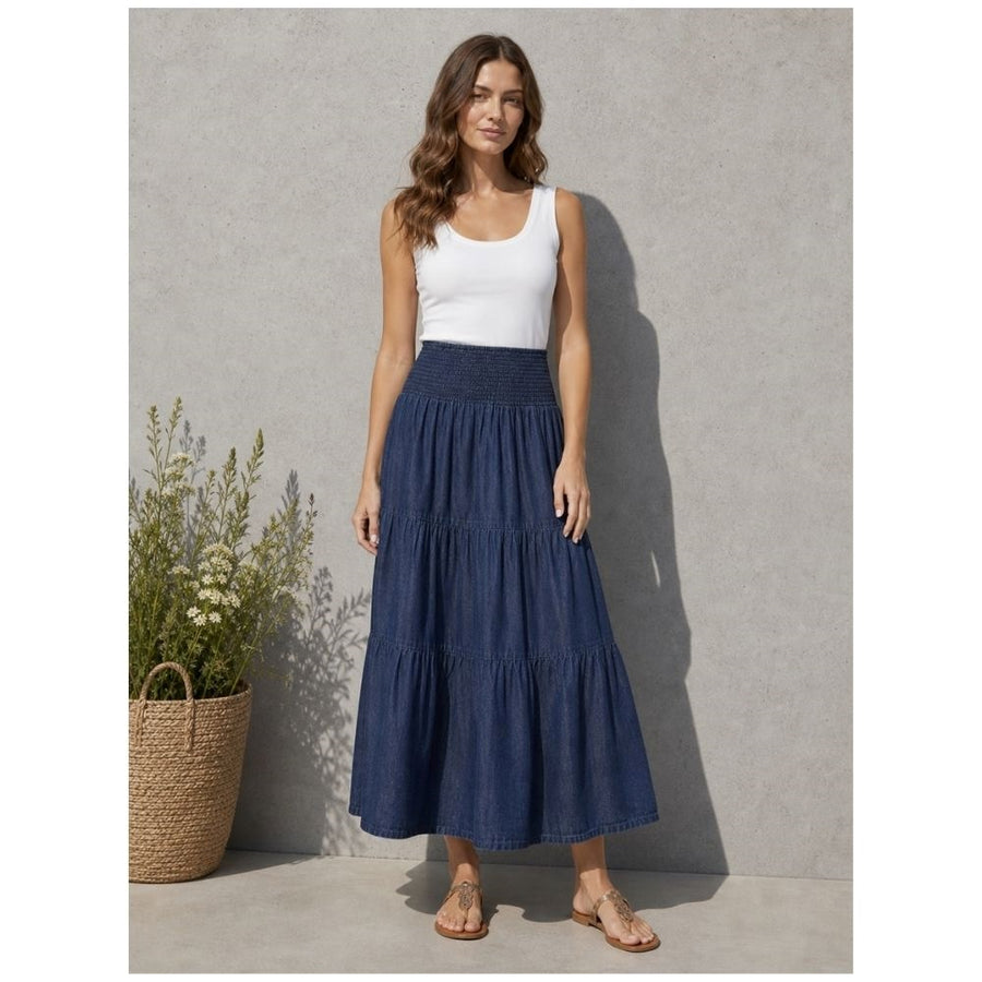 Ofelia - Dala skirt - mørk denim