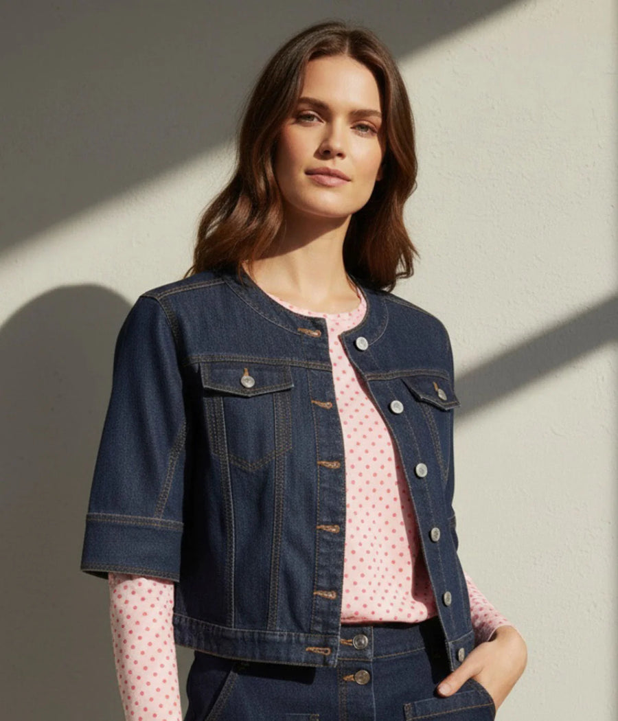 Ofelia - Disa jacket - mørk denim