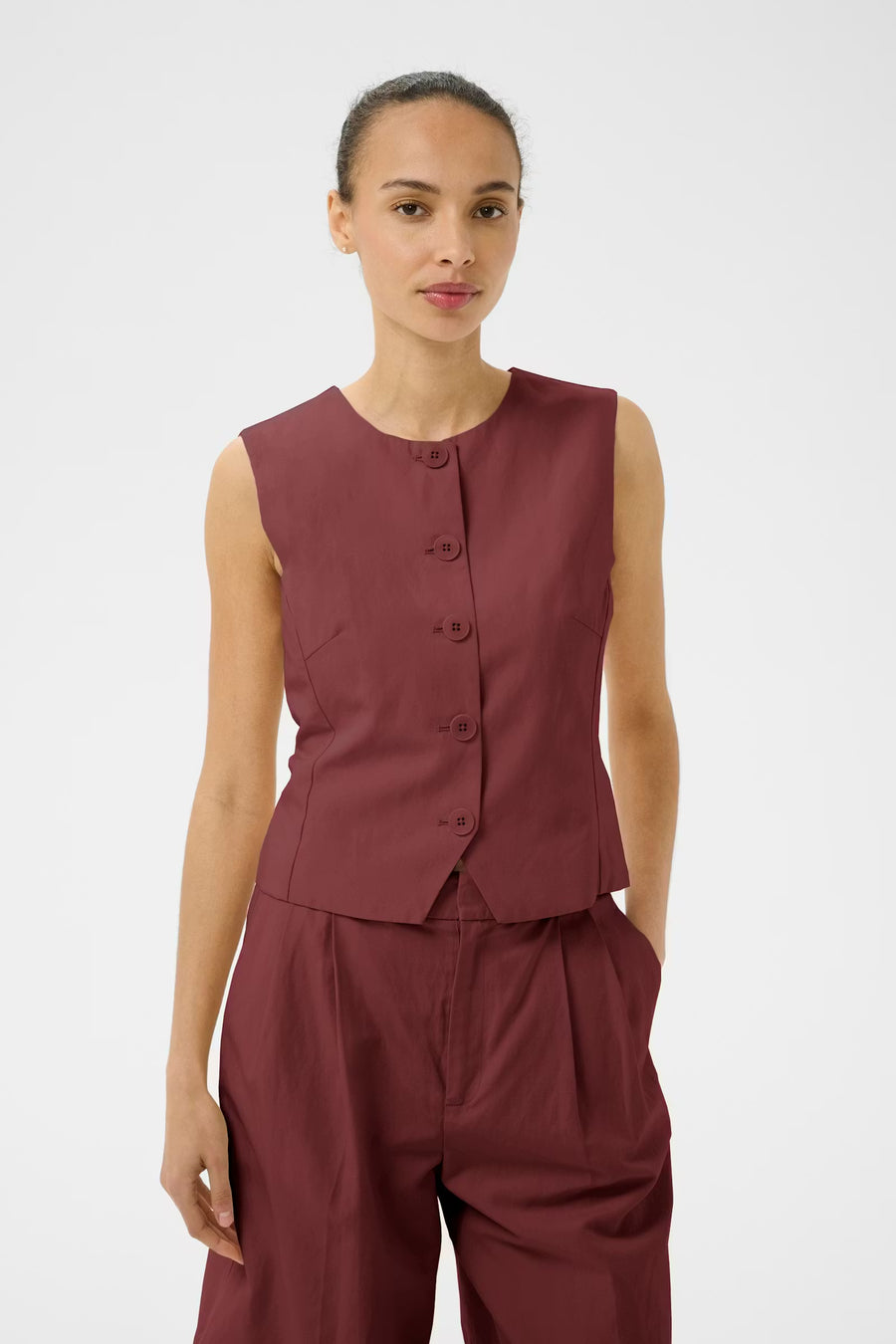 Part Two - Benitta Vest - Burnt Russet