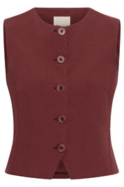 Part Two - Benitta Vest - Burnt Russet