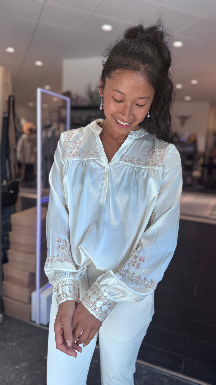 Charlotte Sparre - Trace blouse - Ivory