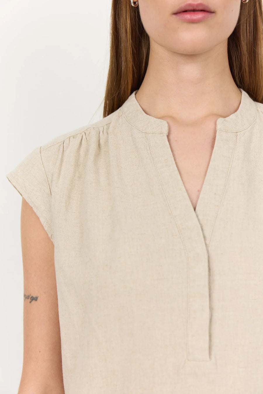 Leveté - Naja 19 bluse - Lys Sand