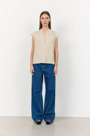Leveté - Naja 19 bluse - Lys Sand