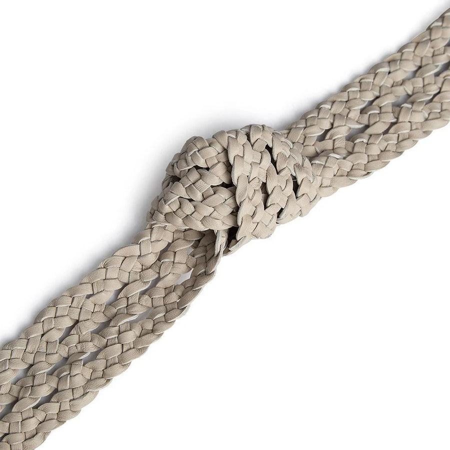 Depeche - Weave flet bælte -  17316 - Vanilla