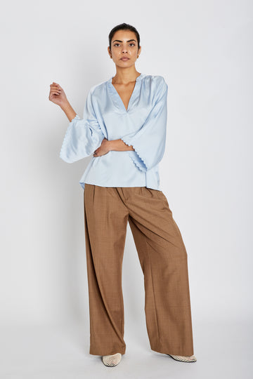 Bruuns Bazaar - Weckia Winny Blouse - Light blue