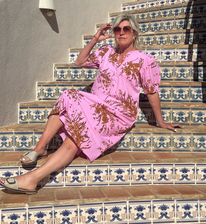 Gaspar - Tunø print dress - Pink