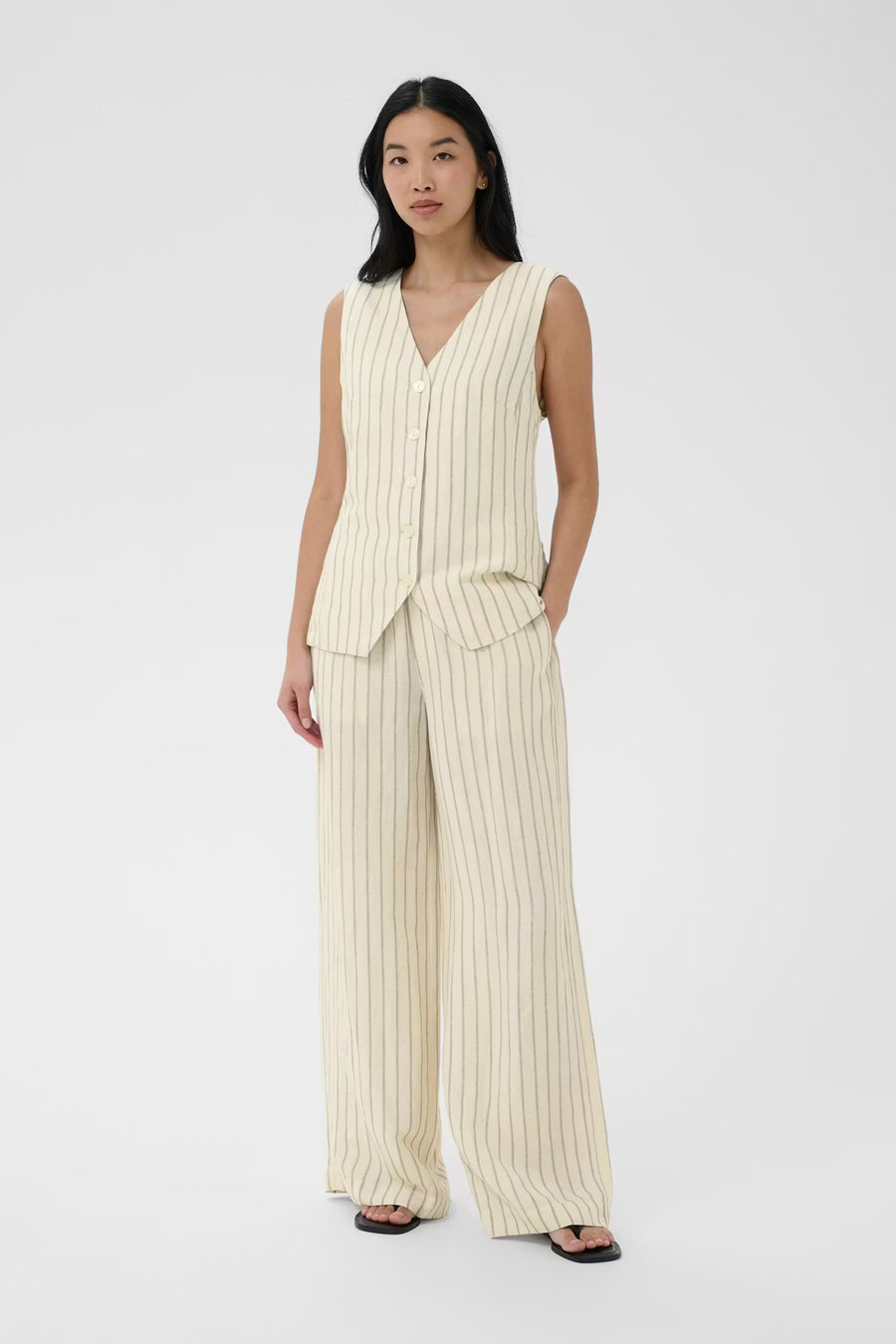 Part Two - Biana Pant - Black Stripe